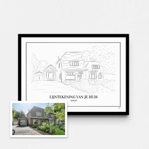 Illustratie van jouw huis