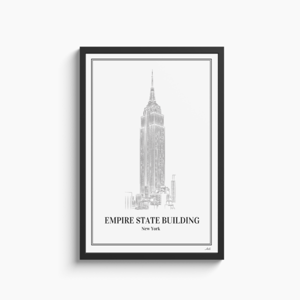 poster Empire State Building in New York USA