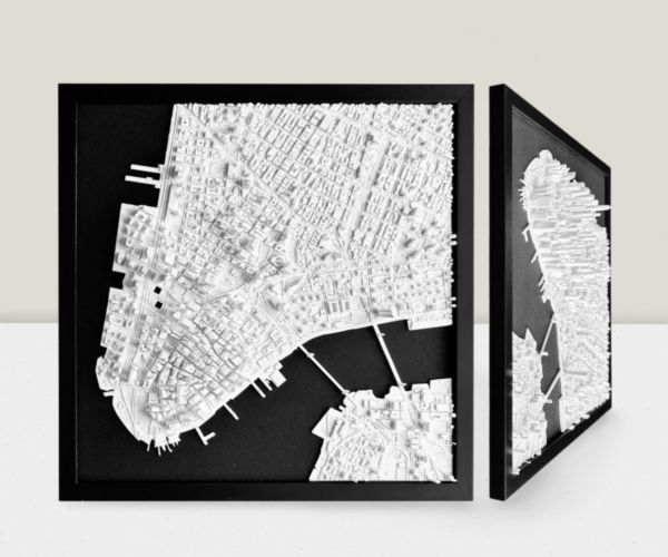 New York 3D print stadsplattegrond v2