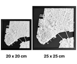 New York 3D stadsplattegrond afmetingen
