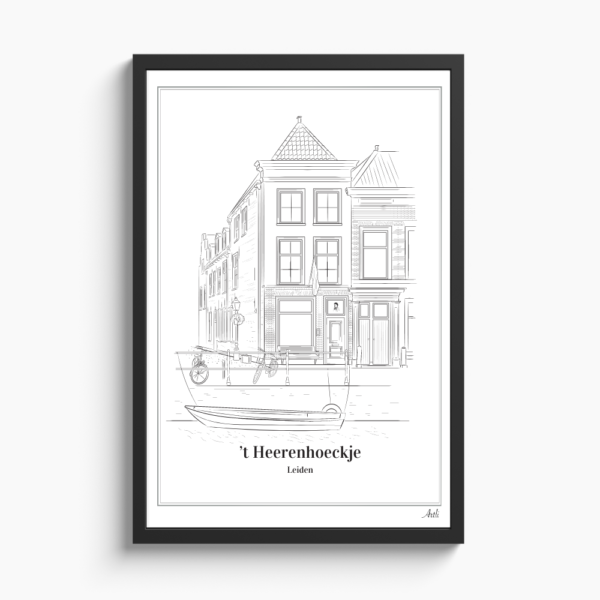 't Heerenhoeckje - huis studenten huis voorbeeld illustratie